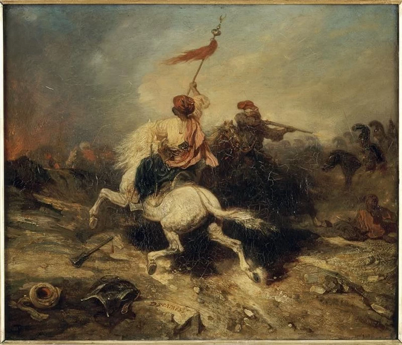 Alexandre - Gabriel Decamps, Cavalieri turchi, Musée Condé, Chantilly